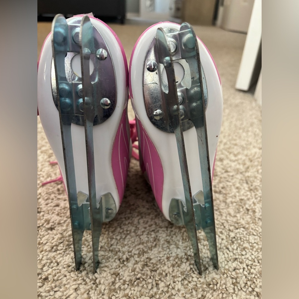 Starglide Girls Double Runner Figure Ice Skate Pink & White - Jr12 - Picture 4 of 6